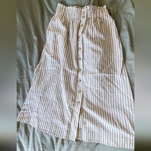 Womens Button down Skirt